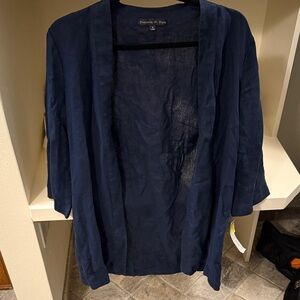 Preston and York Deep Blue Open Cardigan